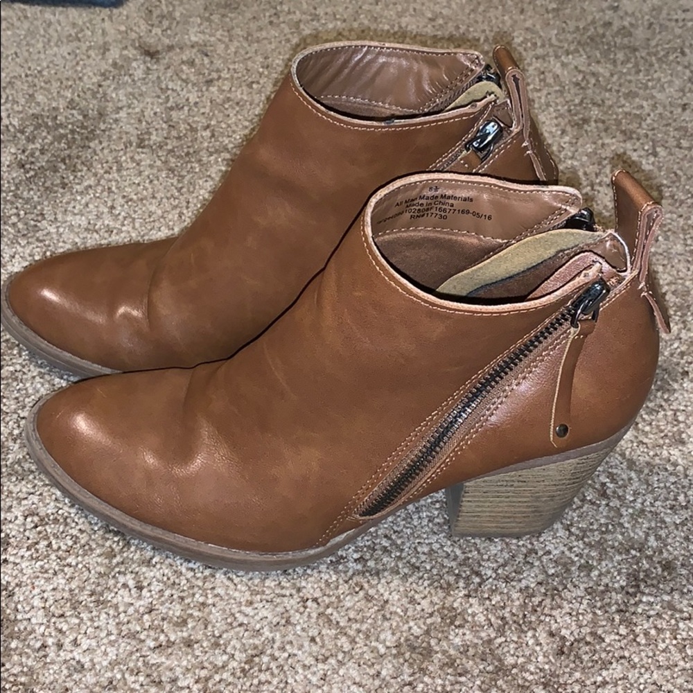 Brown booties